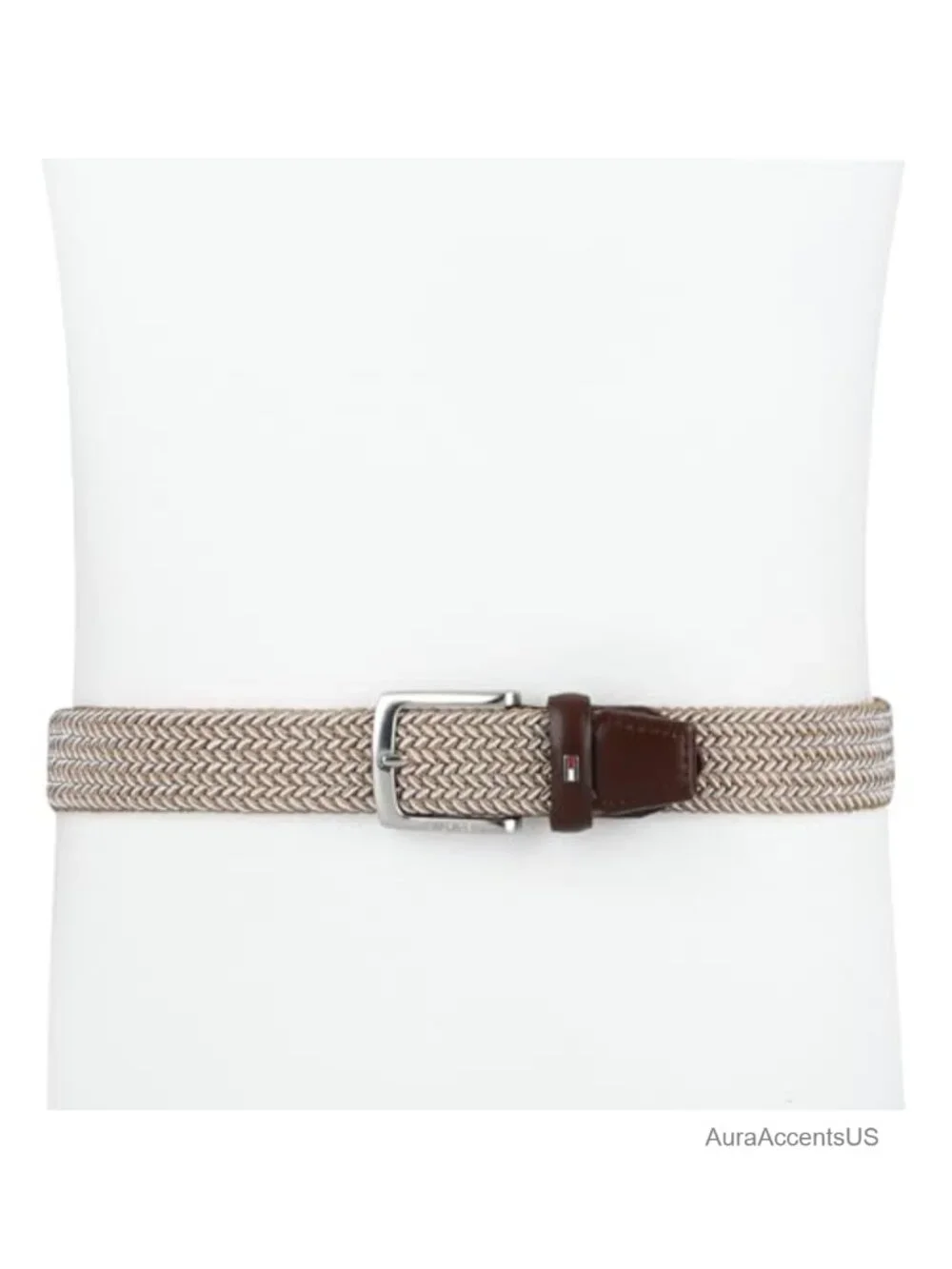 Tommy Hilfiger Men's Fabric Web Belt Fully Adjustable Casual Belt